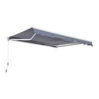 GELENKARMMARKISE, Aluminium, Grau - Grau, Metall (300/160/395cm) - Outsunny