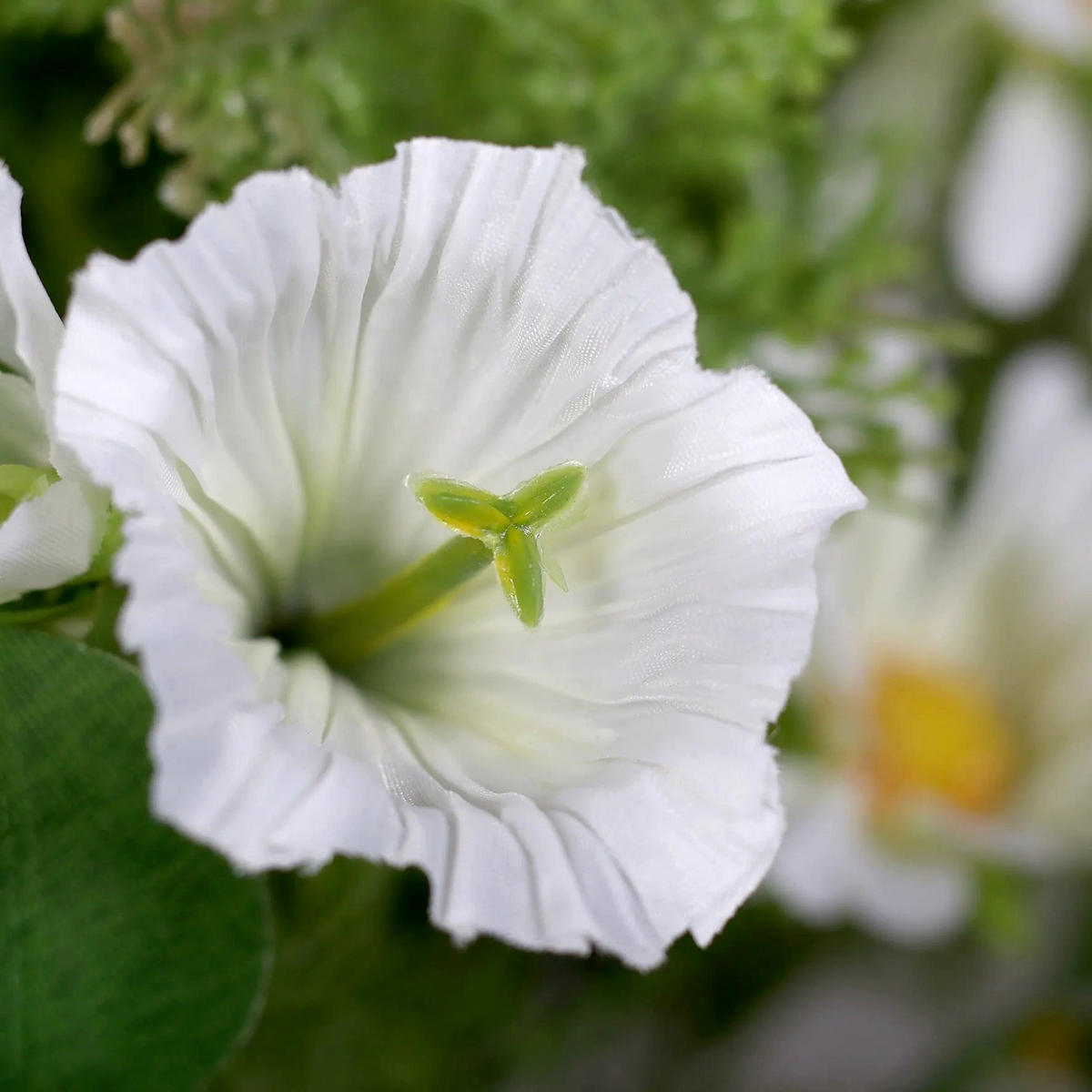 KÜNSTLICHER Blumenstrauß - Idefix 46 cm - Weiß, Kunststoff (46cm) - aplanta