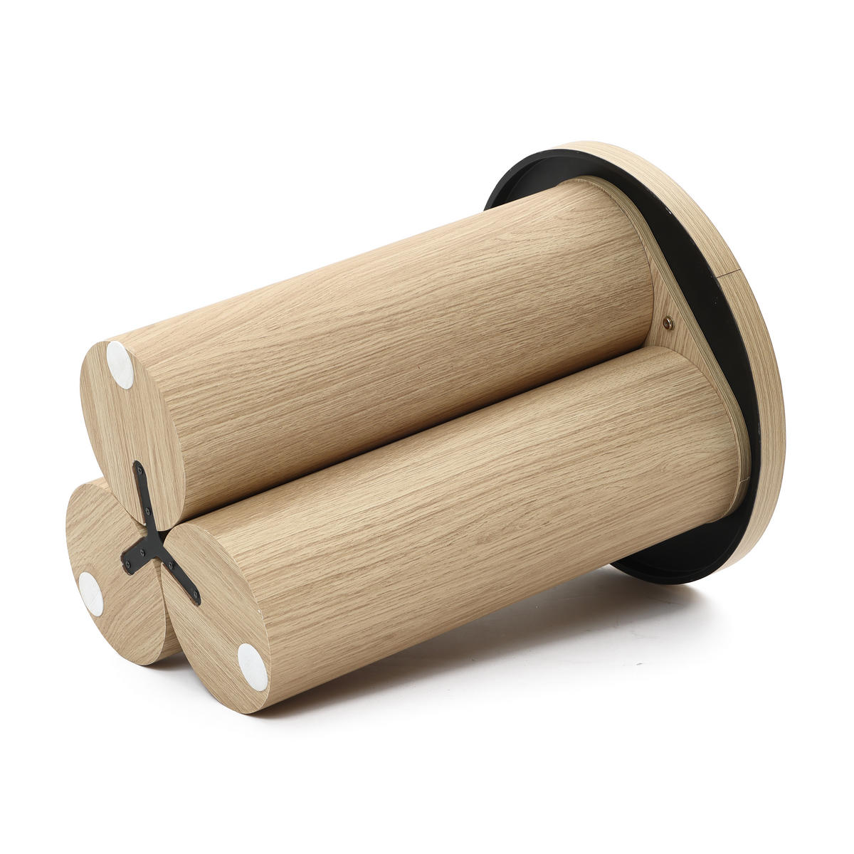 BEISTELLTISCH Rund, Holz | Ø40 x H50 cm - Braun, Holzwerkstoff (40/40/50cm) - Hometopia