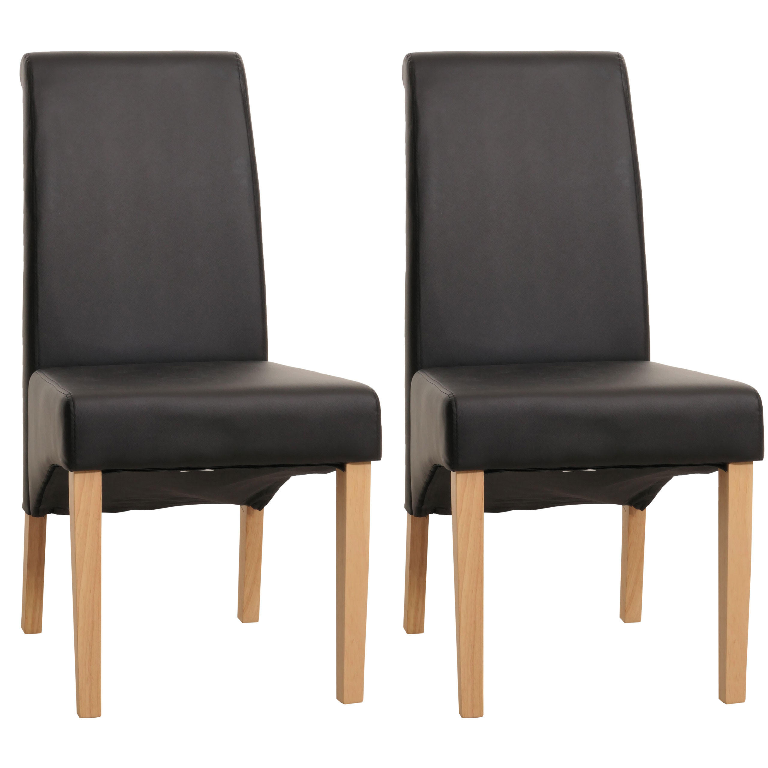 ESSZIMMERSTUHL Schwarz 2er-Set - Schwarz, Textil (46/99/50cm) - MCW