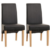 ESSZIMMERSTUHL Schwarz 2er-Set - Schwarz, Textil (46/99/50cm) - MCW