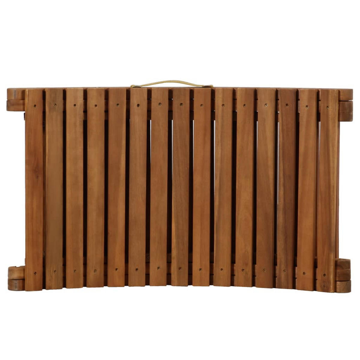 SONNENLIEGEN Creme Massivholz Akazie - Creme, Holz/Textil (55/64/184cm) - vidaXL