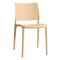 GARTENSTUHL, Gelb - Gelb, Kunststoff (42/80/55cm) - Oviala