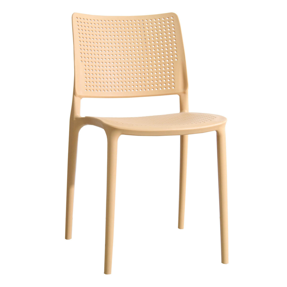 GARTENSTUHL, Gelb - Gelb, Kunststoff (42/80/55cm) - Oviala