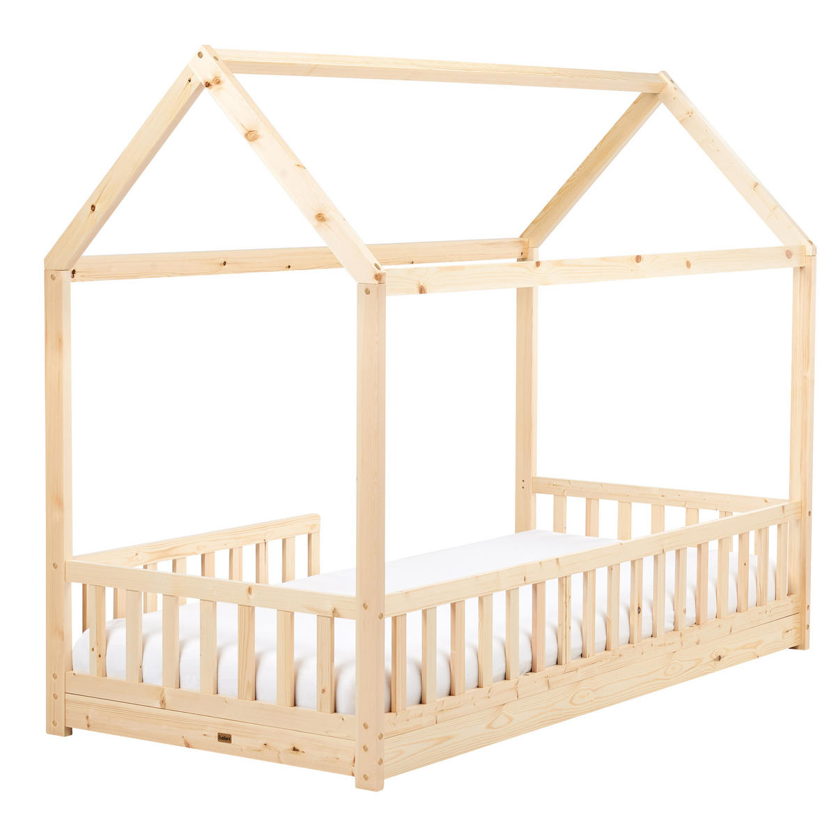KINDERBETT 90x200 cm Heller Holzfarbton Cossaye - Hellbraun, Holz (90/200cm) - Beliani