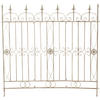 GARTENZAUN Metall antik-creme - Creme, Metall (124/116cm) - CLP