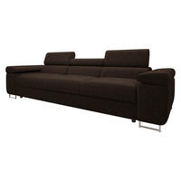 SOFA Torezio 3 Cord - Nussbaumfarben, Holz/Textil (263/90/102cm) - MIRJAN24