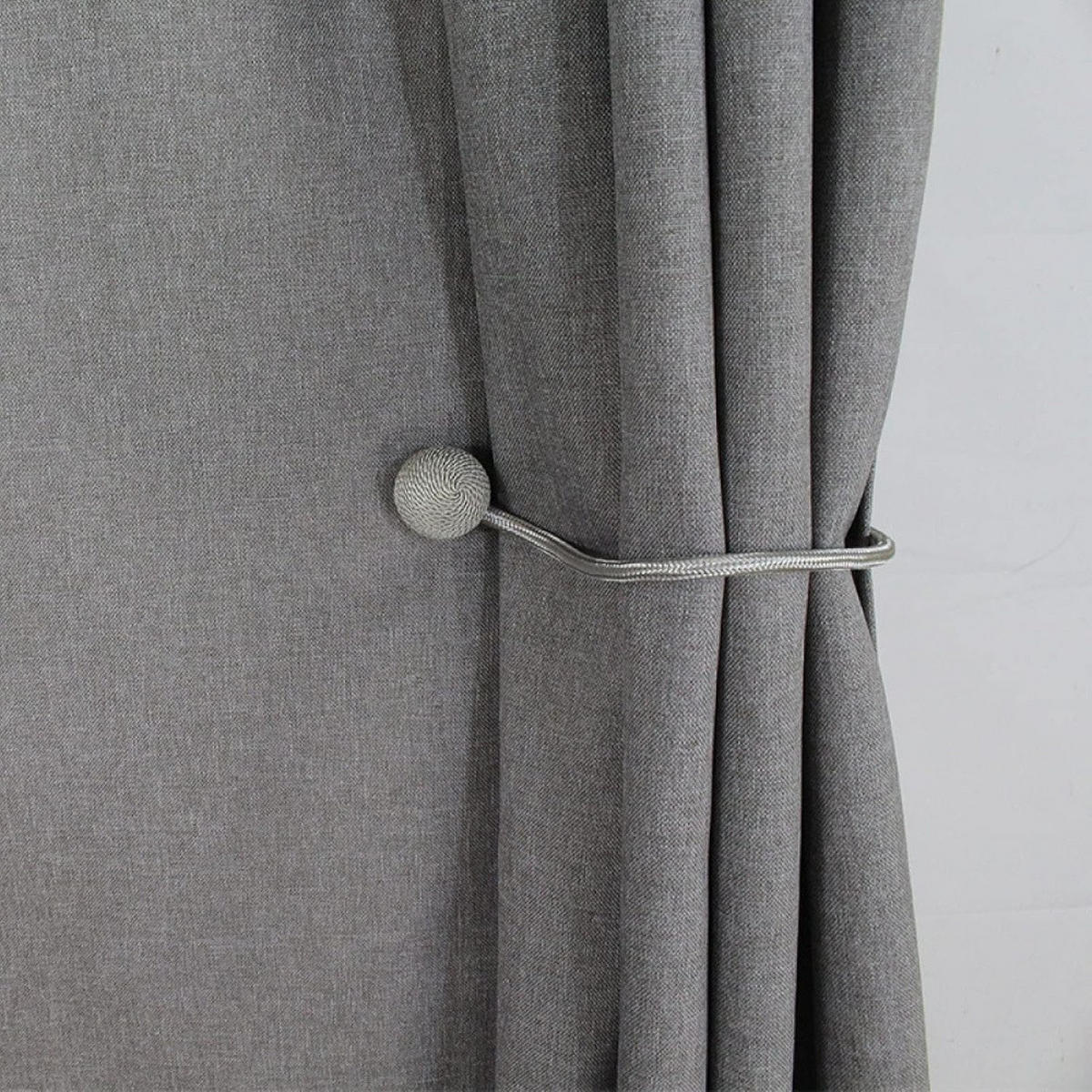 DUSCHVORHANG Polyester 100/180 cm Wasserabweisend Knitterfrei - Grau, Kunststoff (100/180cm) - MCBOSON