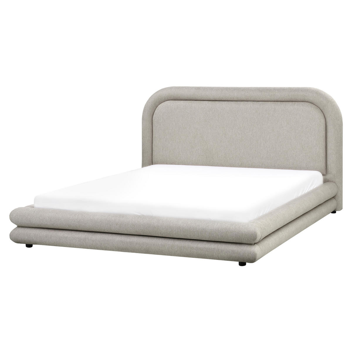 POLSTERBETT mit Lattenrost 160x200 cm Beige Lavardens - Taupe, Textil (160/200cm) - Beliani
