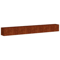 PFLANZKÜBEL Rostig 360/40/40 Cm Wetterfester Stahl - Rostfarben, Metall (40/40/360cm) - vidaXL