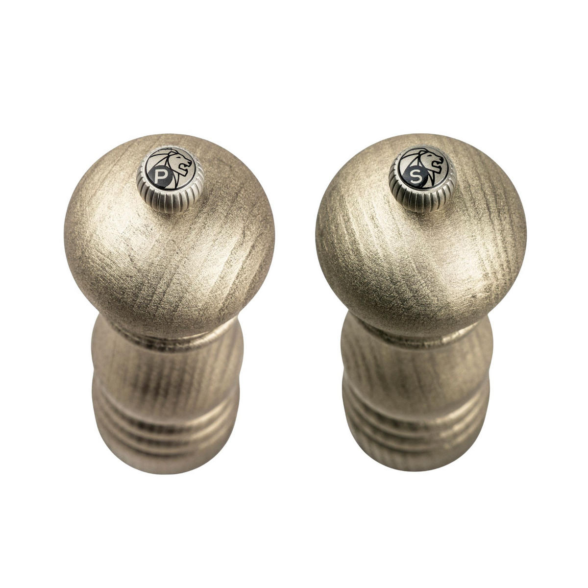 GESCHENKSET Golden Paris 18cm Pfeffer- & Salzmühle Buchenholz Gold - Gelb, Holz (5.9/17.7/12cm) - PEUGEOT