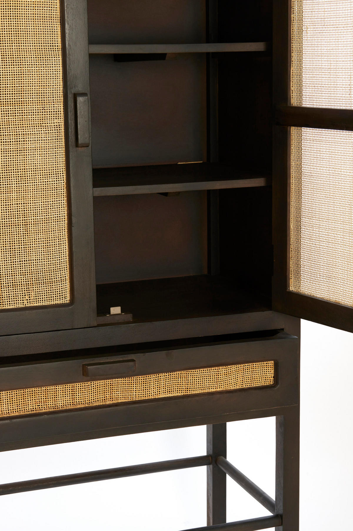 SCHRANK Nipos Braun 90/45/160 cm - Braun, Holz (45/160/90cm) - Light & Living