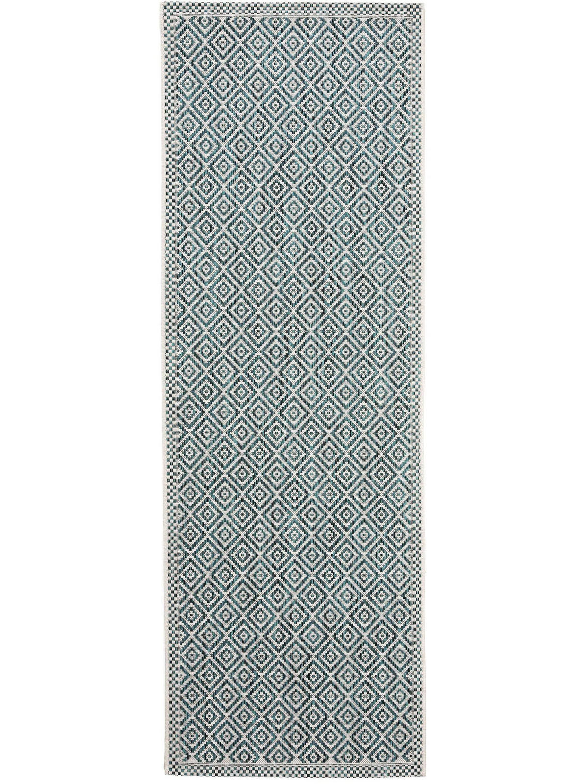 TEKAŠKI prt Cleo modra za notranjo in zunanjo uporabo 80x240 cm - modra, umetna masa/tekstil (80/240cm) - benuta Nest
