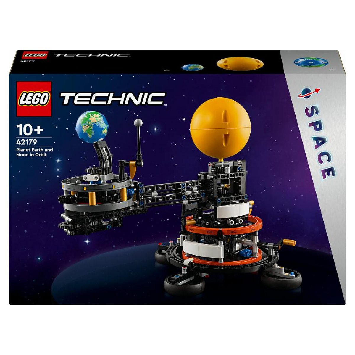 KLEMMBAUSTEINE Technic Planet Erde und Mond im Orbit - Rot, Kunststoff (9/26/38cm) - Lego
