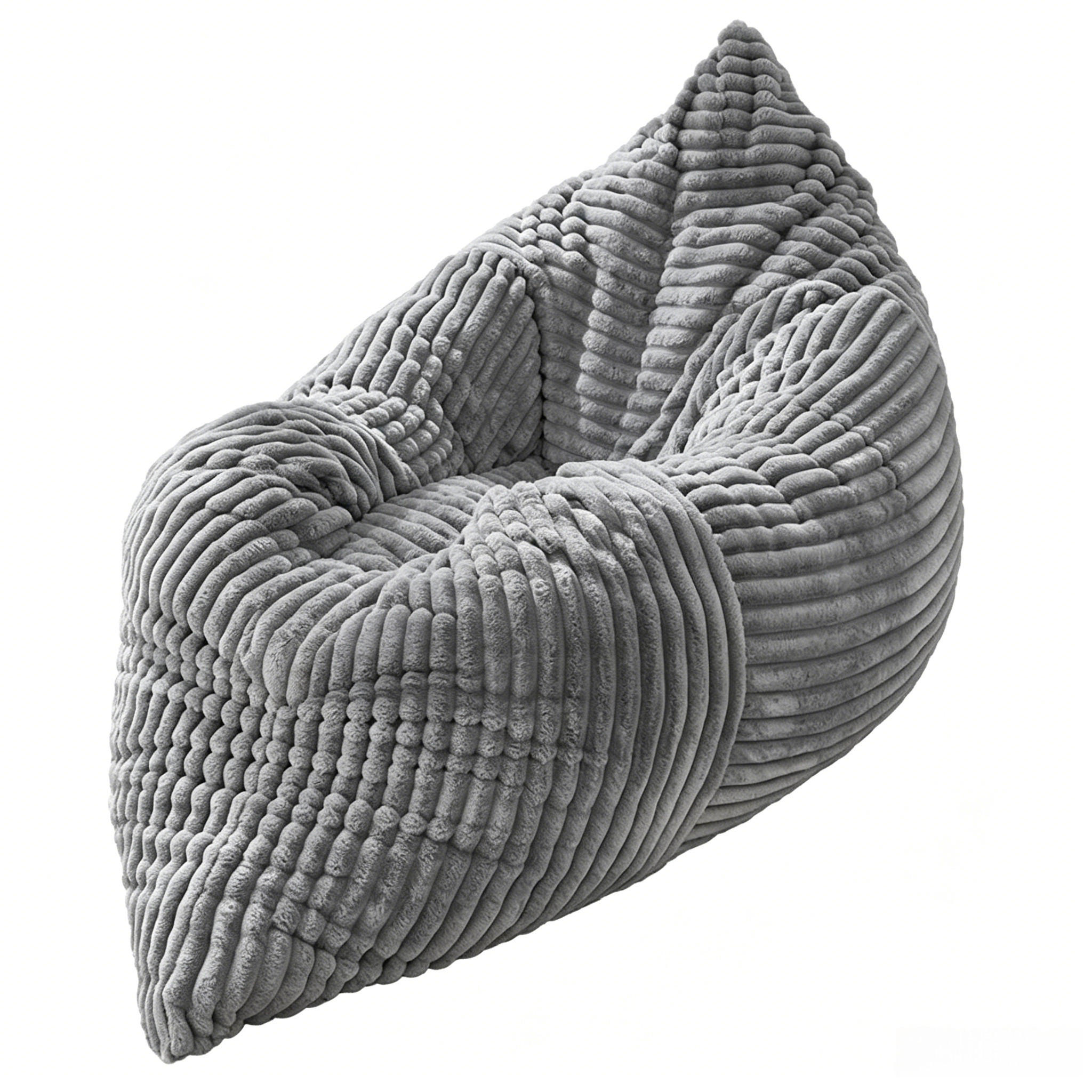 SITZSACK Riesensitzsack Umwandelbar Stoff 180x125cm Bodensofa Bettfunktion - Hellgrau, Textil (125/26/180cm) - Raelunyi