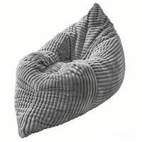 SITZSACK Riesensitzsack Umwandelbar Stoff 180x125cm Bodensofa Bettfunktion - Hellgrau, Textil (125/26/180cm) - Raelunyi