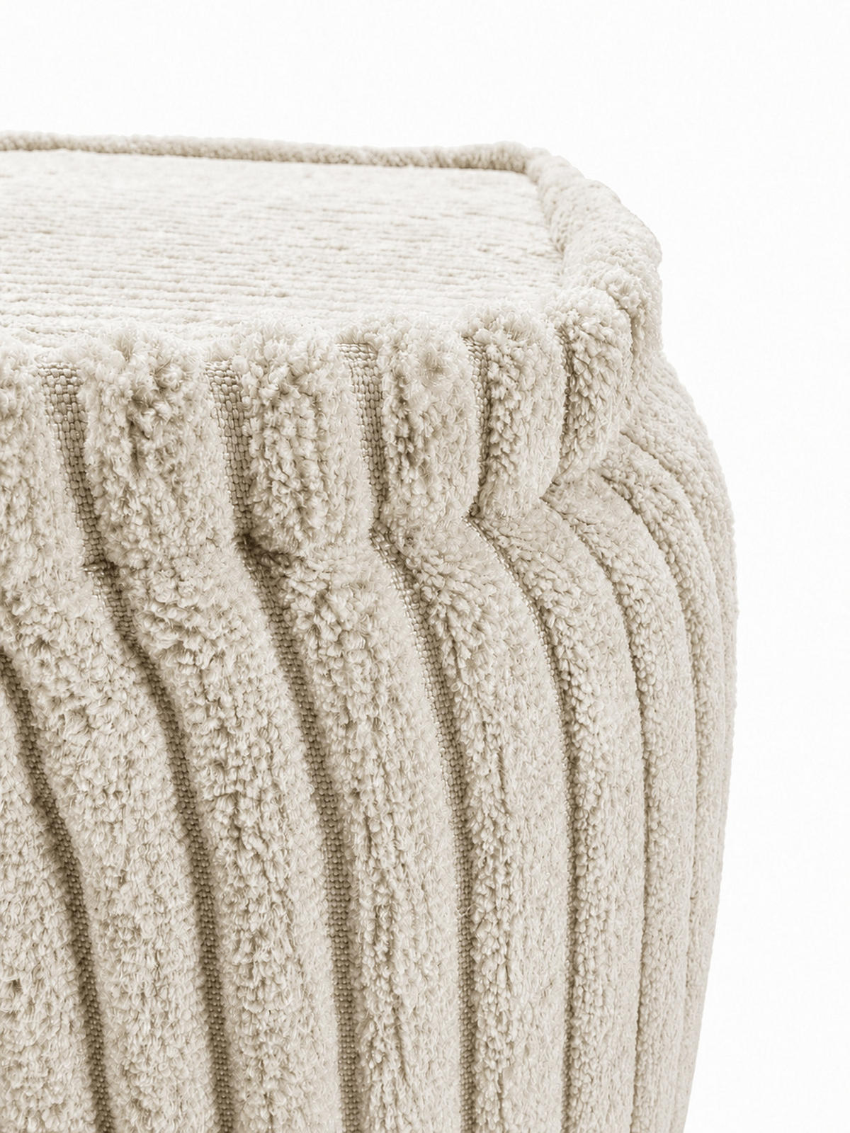 SCHLAFSESSEL ausklappbar, modularer Bodensessel mit Rückenrolle in Creme - Creme, Textil (80/62/95cm) - SURB