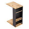 BEISTELLTISCH Siikainen - Schwarz/Braun, Holzwerkstoff (29/44/65cm) - [en.casa]