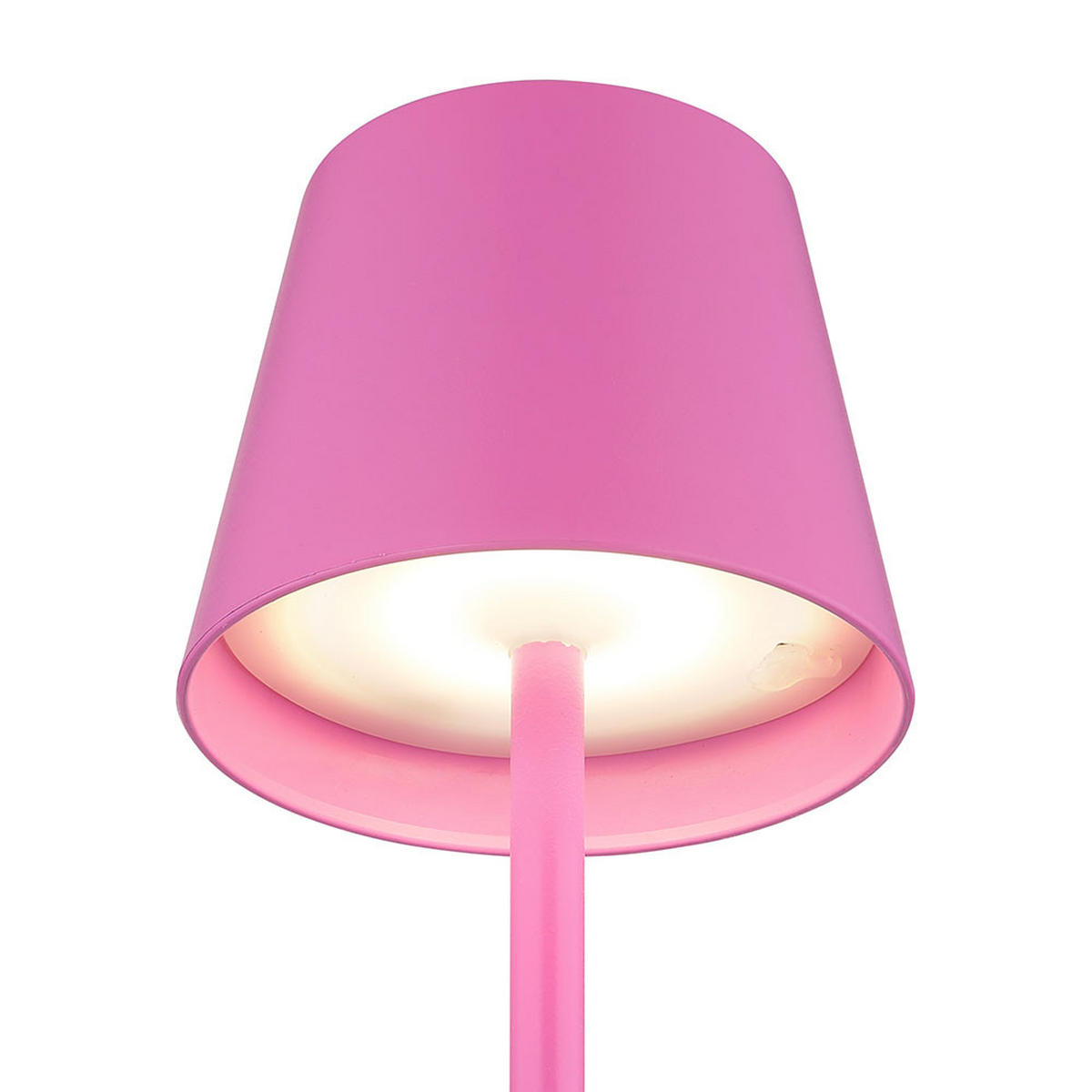 LED AUSSENLEUCHTE Vannie Rosa opal 2er Set - Rosa, Metall (11.5/11.5/36cm) - Globo Lighting