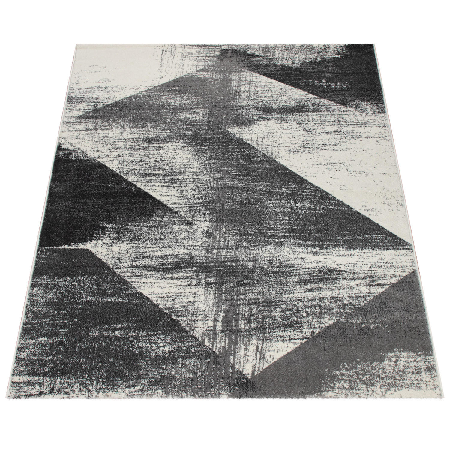 Paco Home Kurzflorteppich Anthrazit 60x100 cm