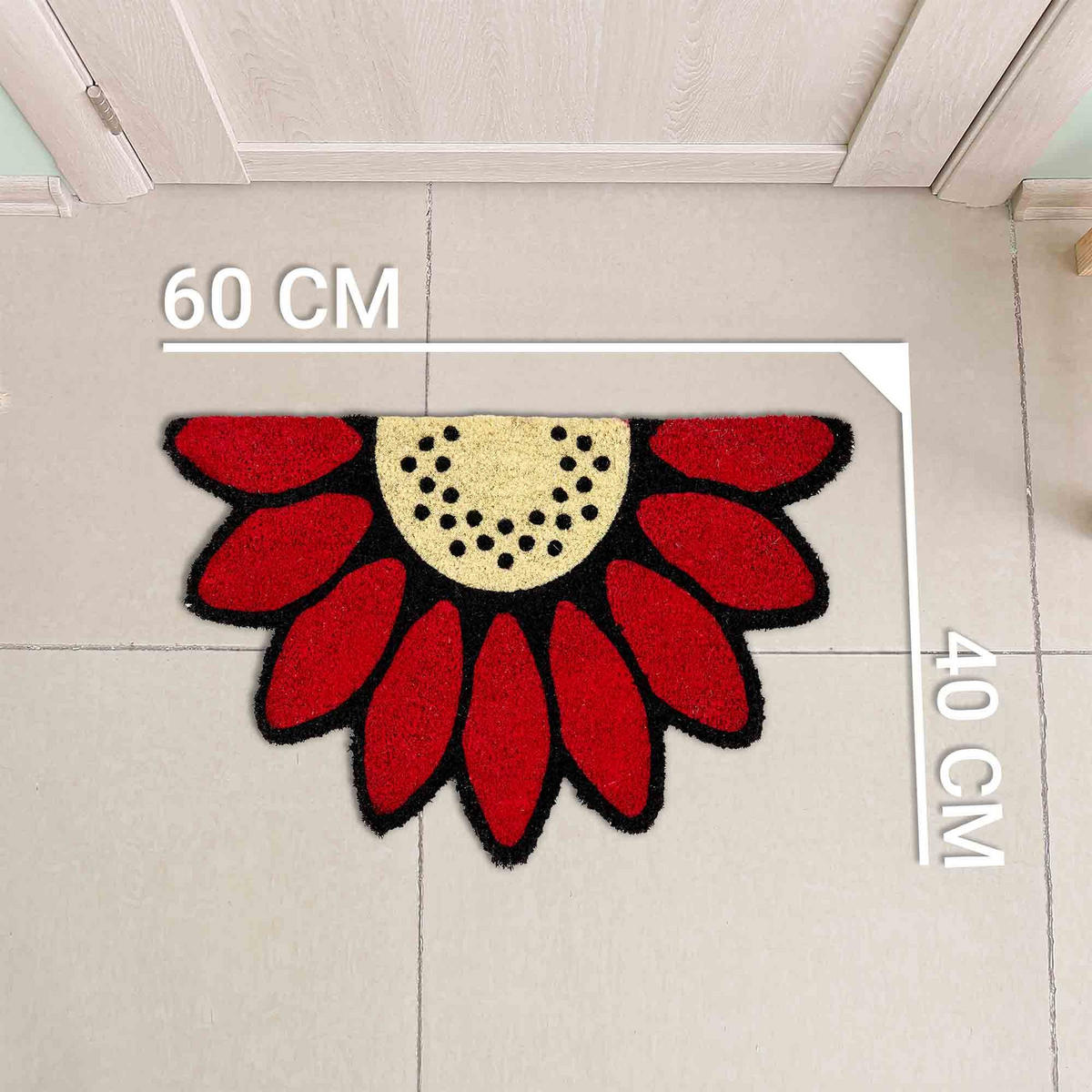 FUSSMATTE COCO STYLE - Rot, Textil (40/60cm) - Astra