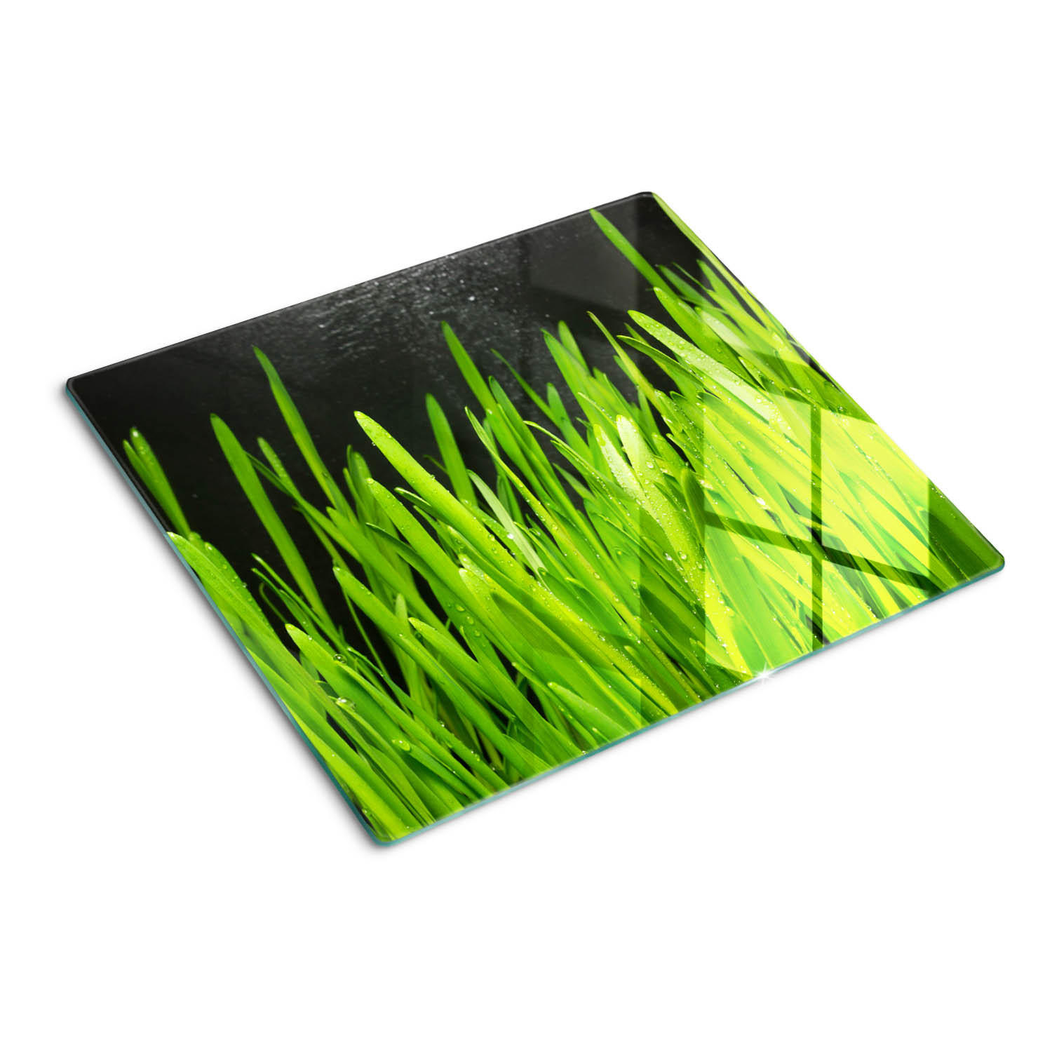 GLASPLATTE 60x52 cm Gras - Grün, Glas (60/0.4/52cm) - TULUP