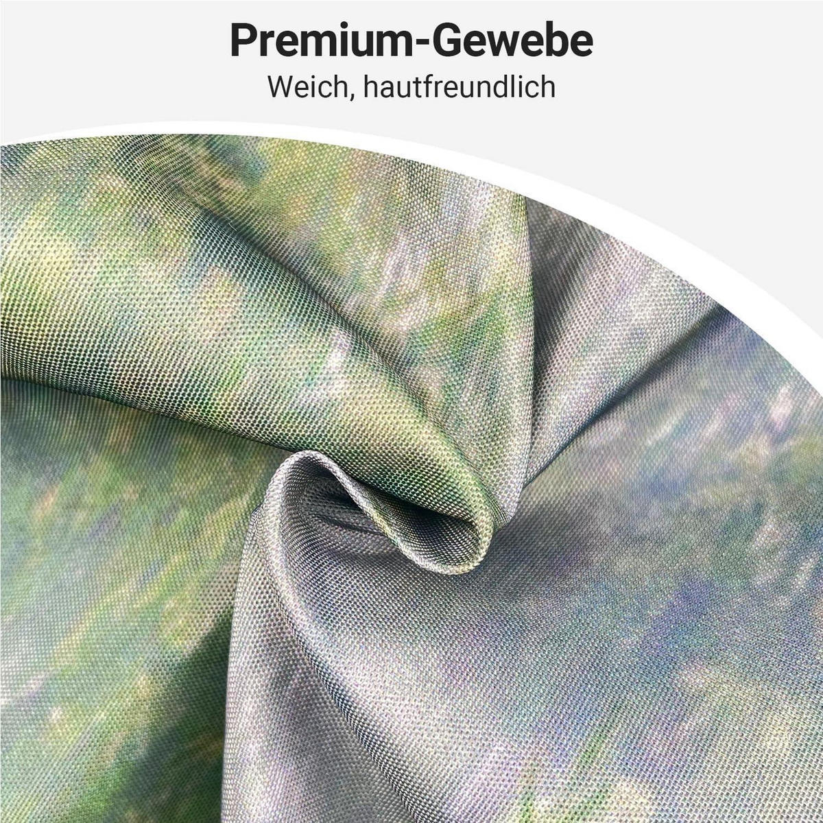 DUSCHVORHANG Nebel Wald 180 x 200 cm Textil Wasserabweisend - Grün, Textil (180/200cm)