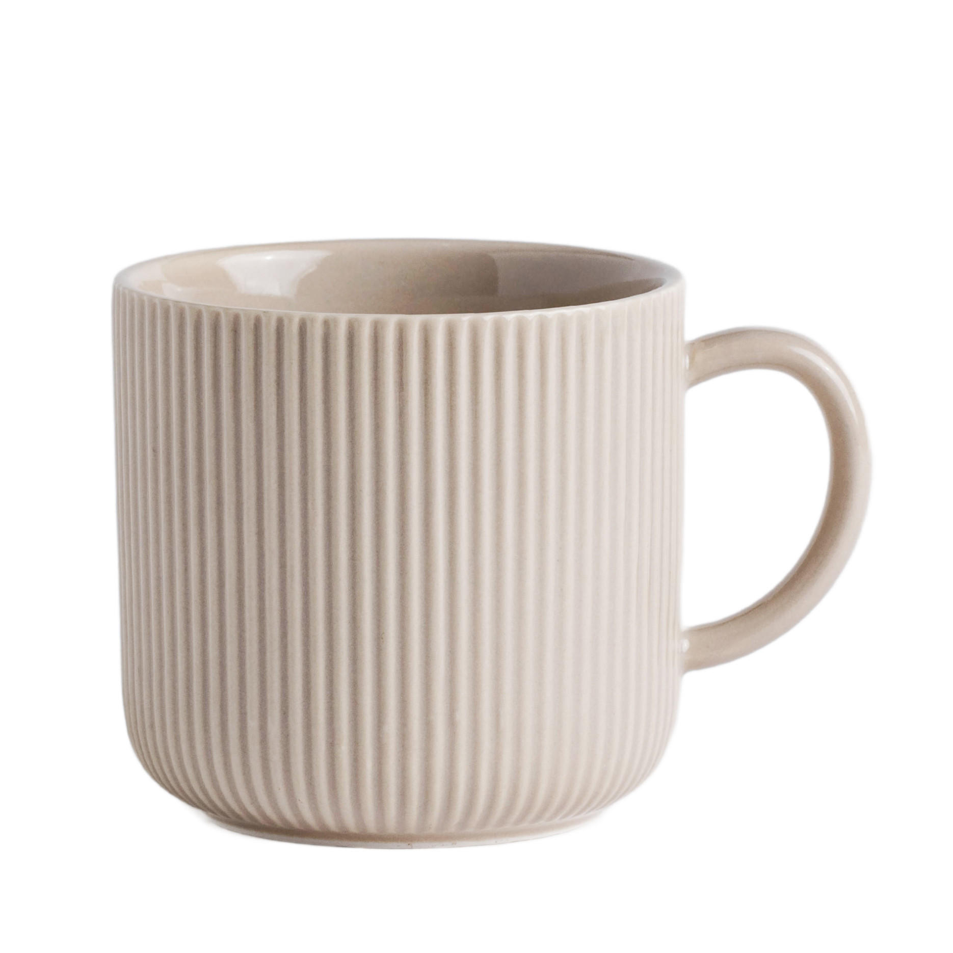 BECHER Linersis 370ml, Beige - Beige, Keramik (0.37L) - home&you