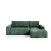 ECKSOFA mit Schlaffunktion Grün - Grün, Textil (268/163cm) - Furnisell