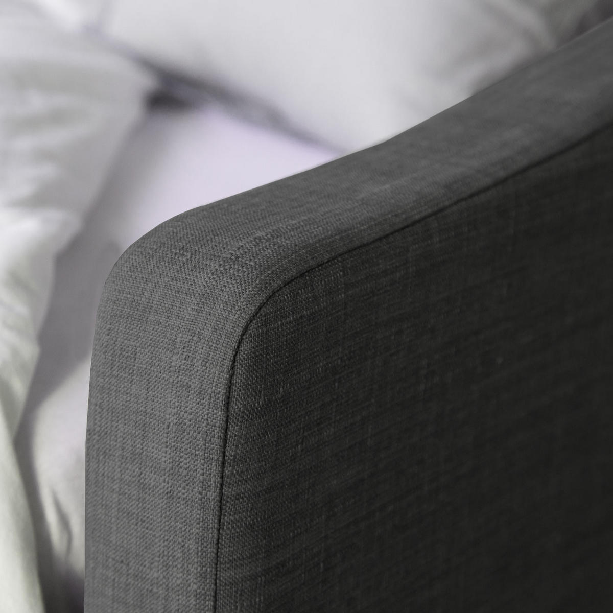 POLSTERBETT ausziehbar 140/200 cm in Grau - Grau, Textil (90/200cm) - Homestyle4u