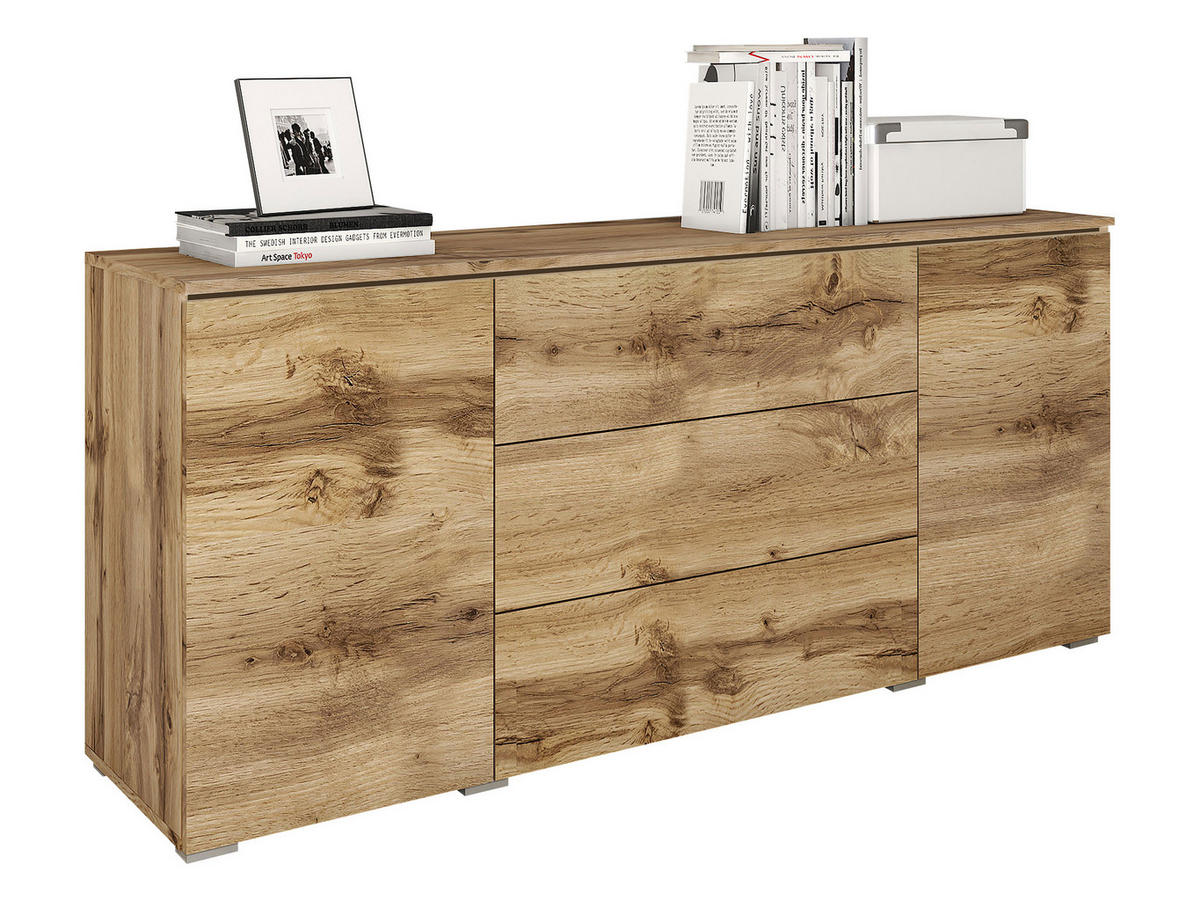 SIDEBOARD Vera 150 - Eiche Wotan, Holzwerkstoff (150/66/40cm) - MIRJAN24