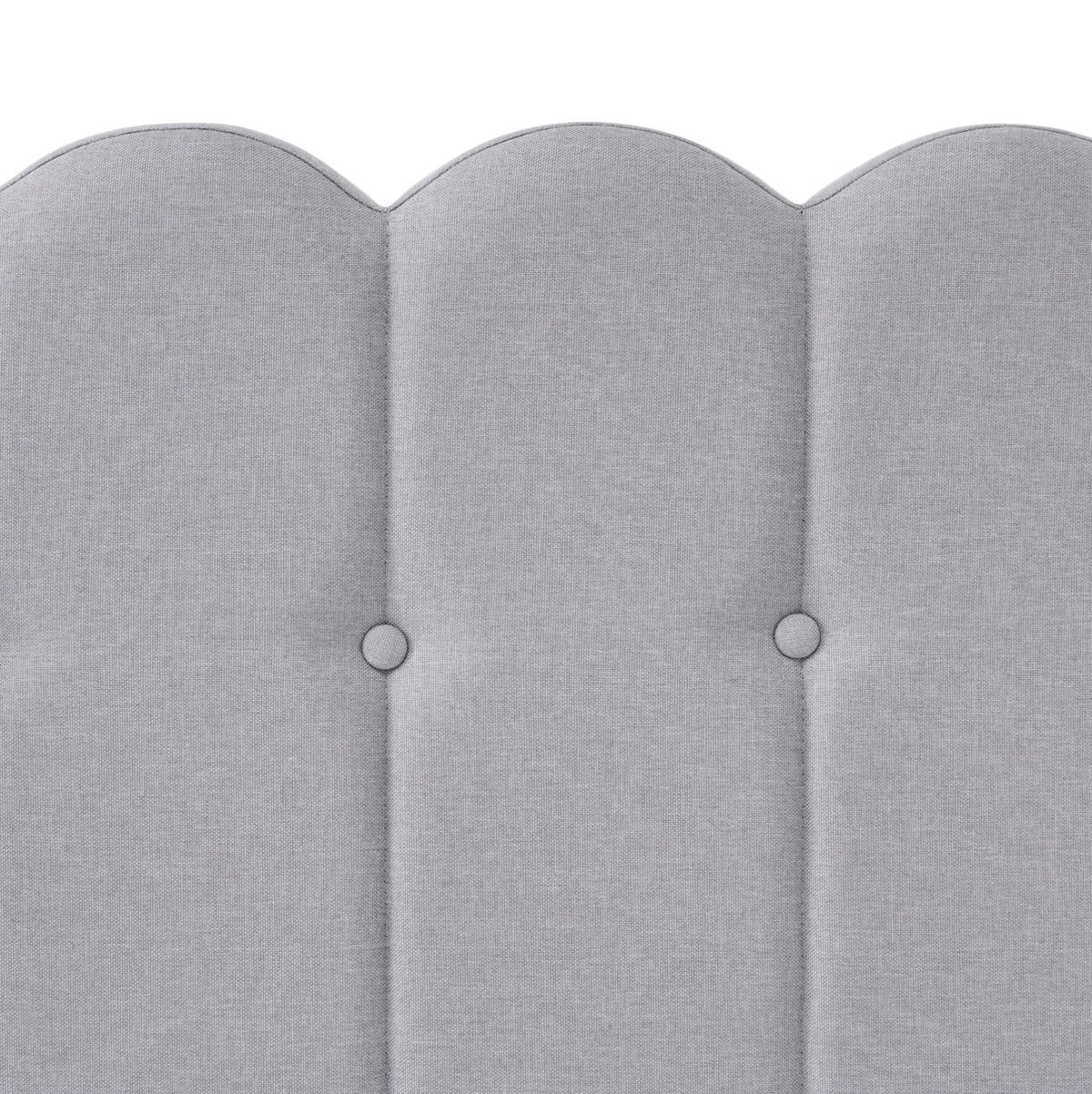 POLSTERBETT 140/200 cm Grau aus Leinen mit USB- und Typ-C-Ladefunktion - Grau, Textil (140/200cm) - OKMYHOME