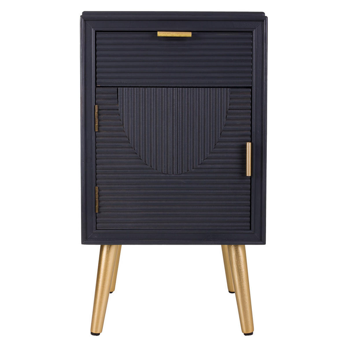 NACHTTISCH aus Holz, grau, 40x36x71cm - Grau, Holzwerkstoff (39.5/70.5/36cm) - Wanderlust