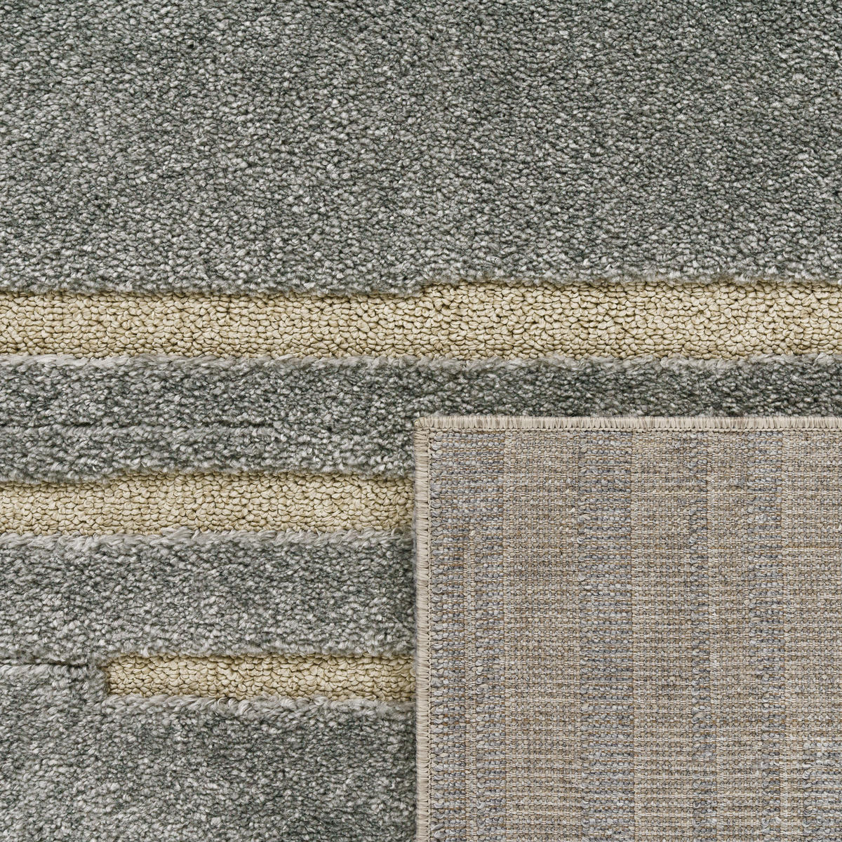 HOCHFLORTEPPICH 60/100 cm Genua 742 - Grau, Textil (60/100cm) - Paco Home