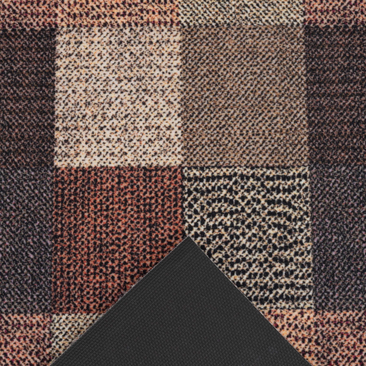 KÜCHENLÄUFER TEPPICH TRENDY KARO - Braun, Textil (45/145cm) - Pergamon