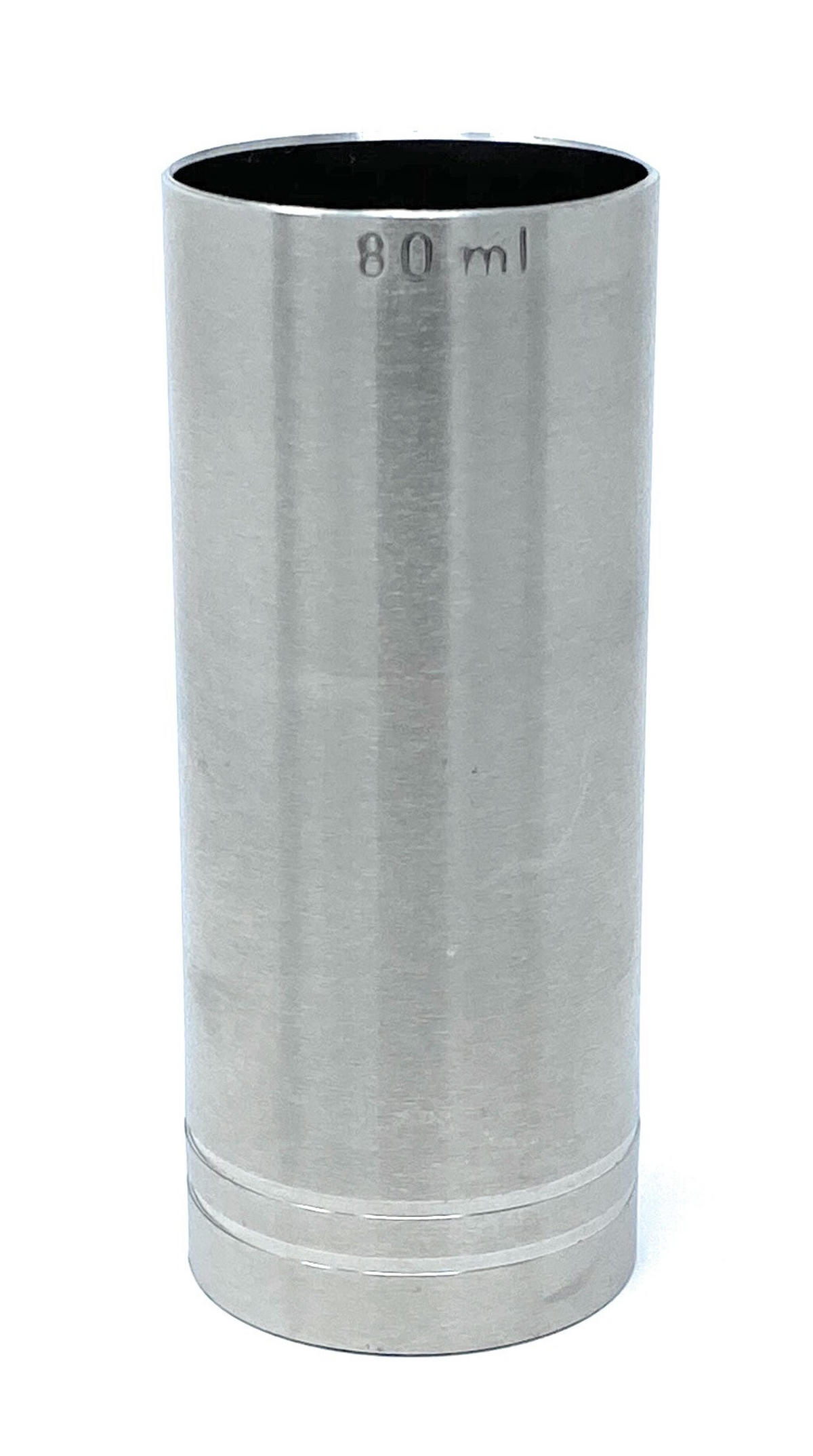 MESSBECHER Cocktail 80 ml Edelstahl Barmaß Jigger 8 cl Dosierer Alkohol Bar - Grau, Metall (38/9.2/38cm) - DanDiBo