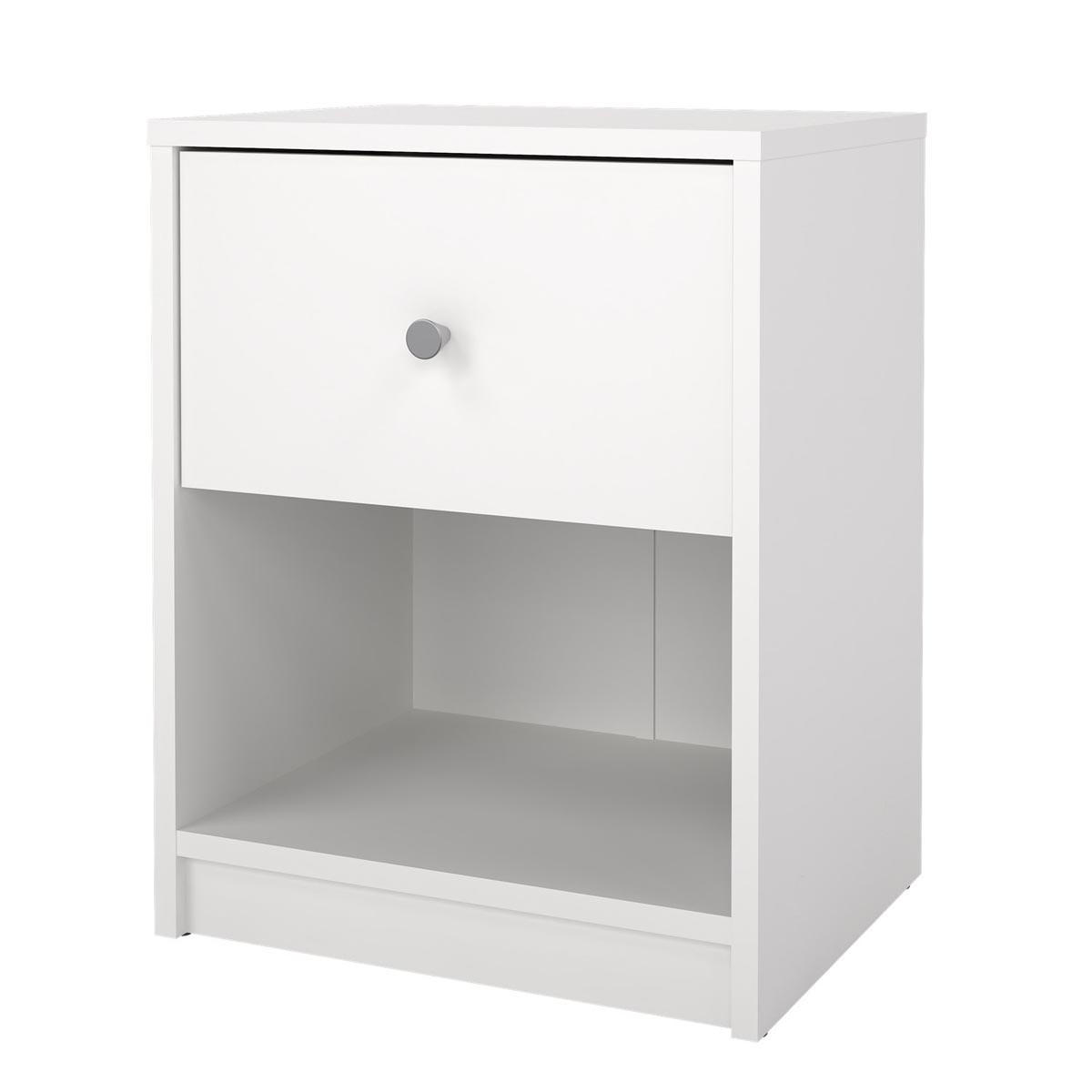 NACHTSCHRANK weiß - Weiß, Holzwerkstoff (38/48/30cm) - ebuy24