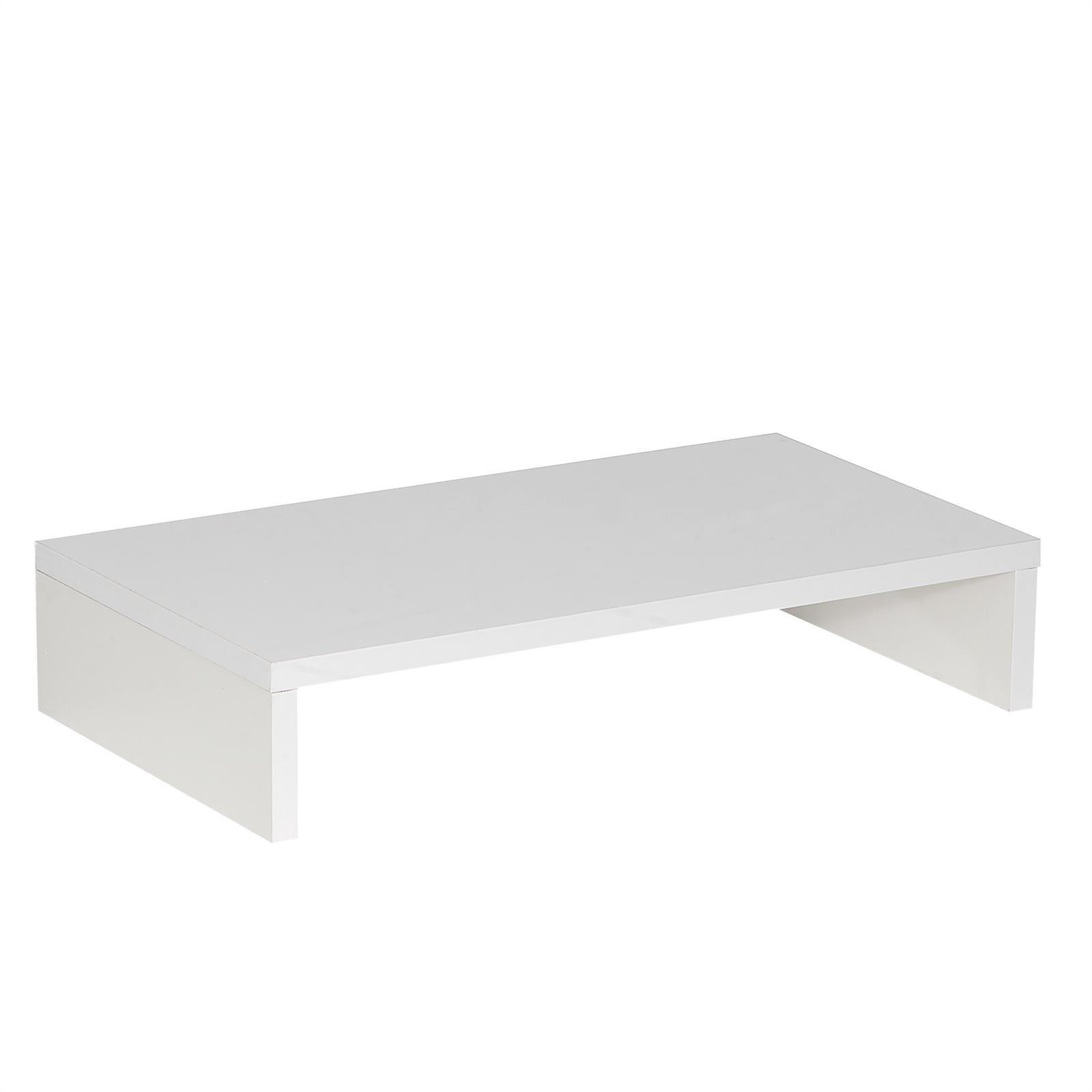 CARO-Möbel Monitorständer Weiß 50x10x27 cm