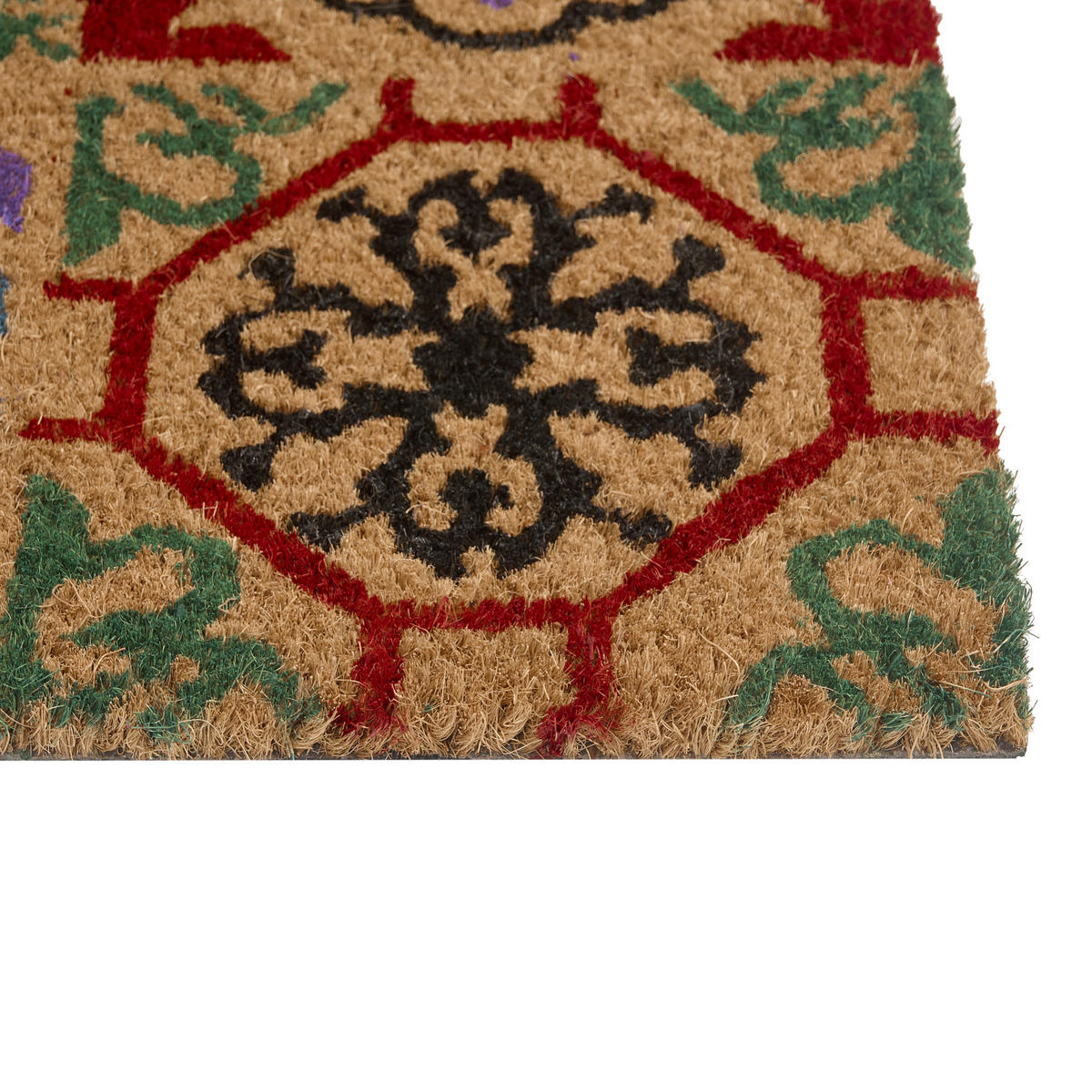 FUSSMATTE Bunt 45/75 cm Kokosfasern Naukati - Multicolor, Textil (45/75cm) - Beliani