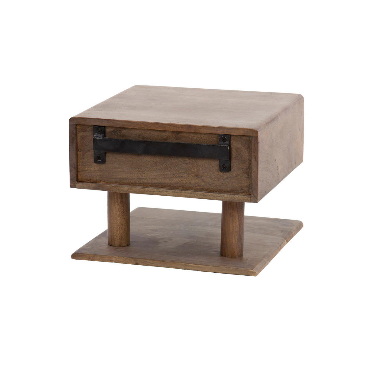 NACHTTISCH Carve - Braun - 35/35/27 cm - Braun, Holz (35/27/35cm) - Hoyz Collection