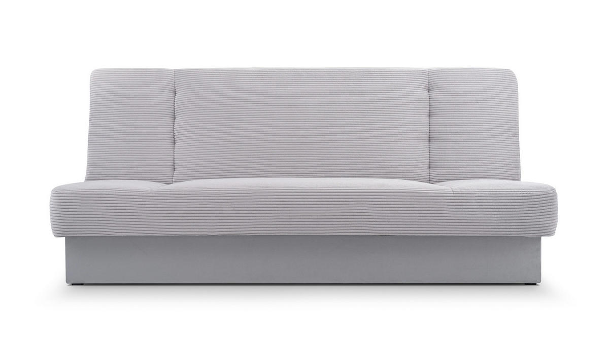 SCHLAFSOFA - Cyprus new - (Hellgrau) - Hellgrau, Holz (192/85/92cm) - Möblo