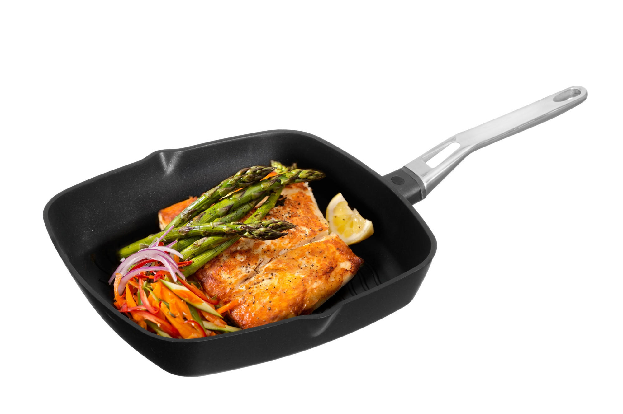 GRILLPFANNE 30,5/30,5 cm - Schwarz, Metall (49.5cm)