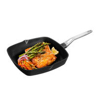 GRILLPFANNE 30,5/30,5 cm - Schwarz, Metall (49.5cm)