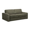 3-SITZER SOFA mit Schlaffunktion Cord Stoff Grün - Gelb/Schwarz, Kunststoff/Textil (195/80/100cm) - Makamii