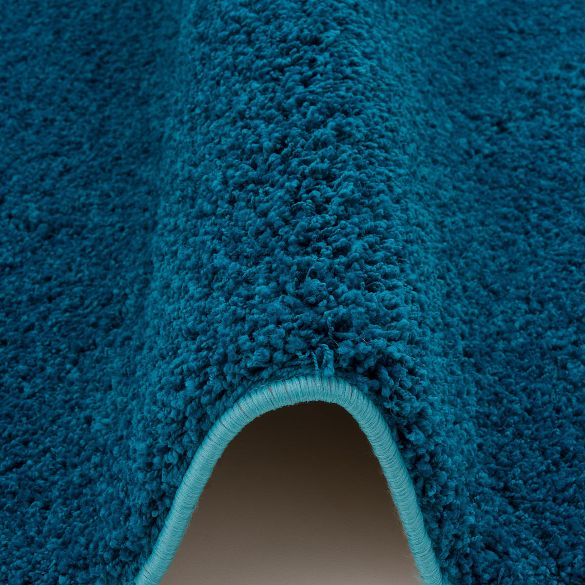 LUXUS HOCHFLOR LANGFLOR LÄUFER TEPPICH MILANO - Petrol, Textil (80/160cm) - Snapstyle