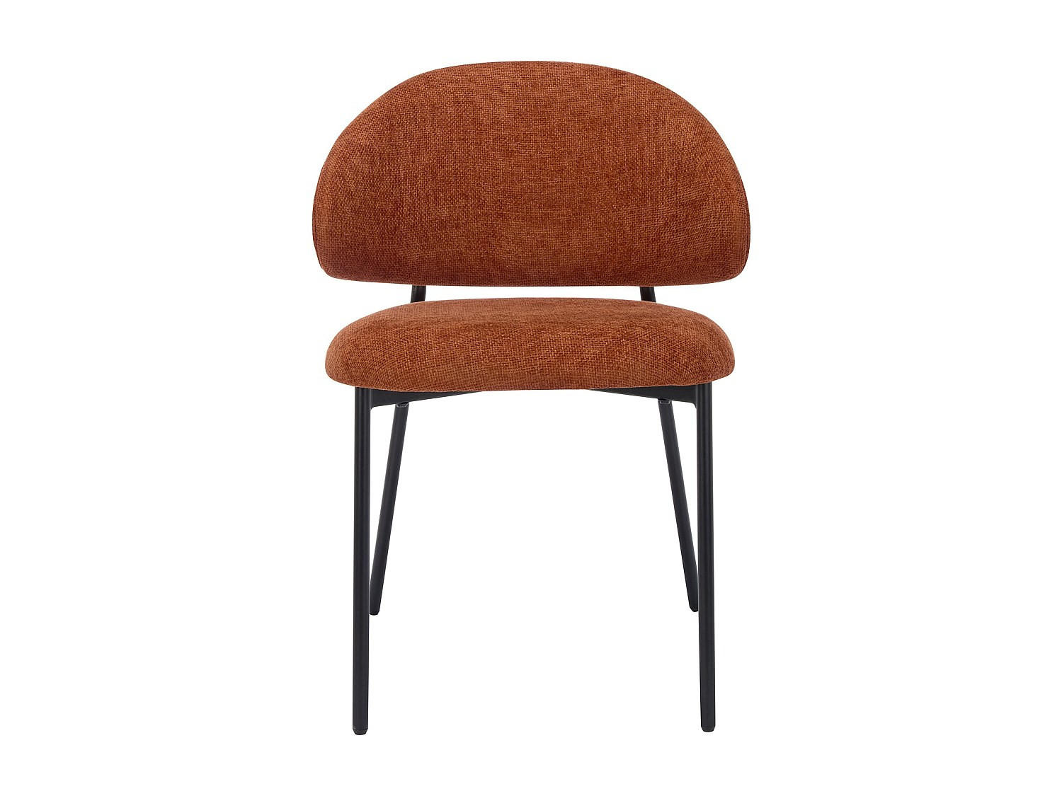 STUHL - 51 cmcm x 54.5 cmcm - Stoff - Terracotta - VOSINIA - Terracotta, Textil (51/75/54.5cm) - Vente-Unique