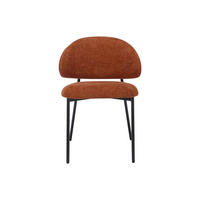 STUHL - 51 cmcm x 54.5 cmcm - Stoff - Terracotta - VOSINIA - Terracotta, Textil (51/75/54.5cm) - Vente-Unique