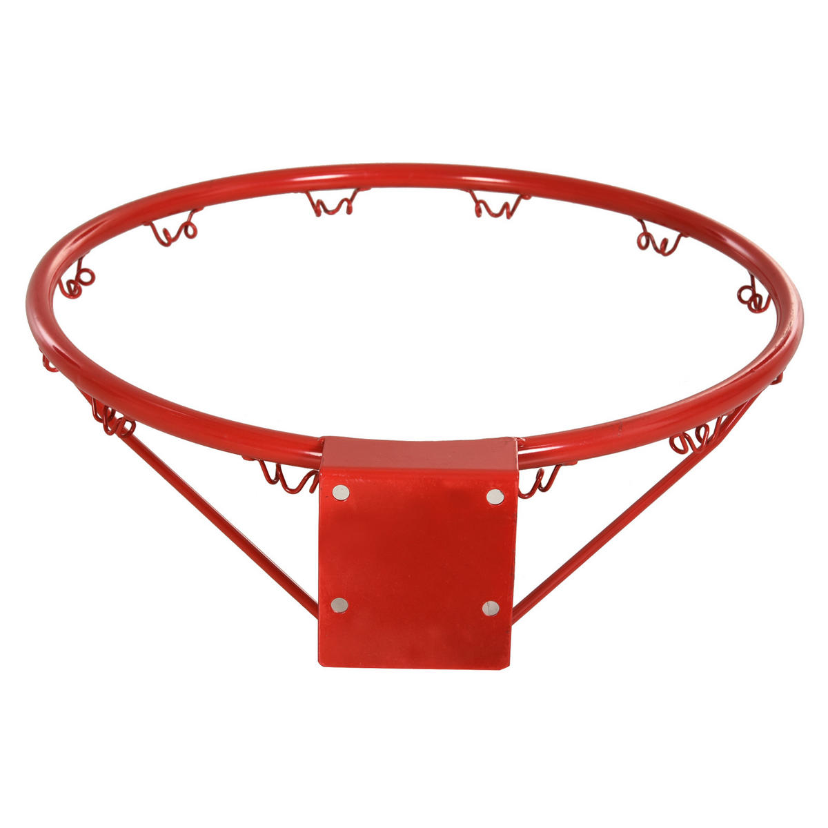 BASKETBALLNETZ, Stahlrohr, Rot / Blau / Weiß, ø46 x H1,6 cm - Rot, Metall (1.6/45cm) - HOMCOM