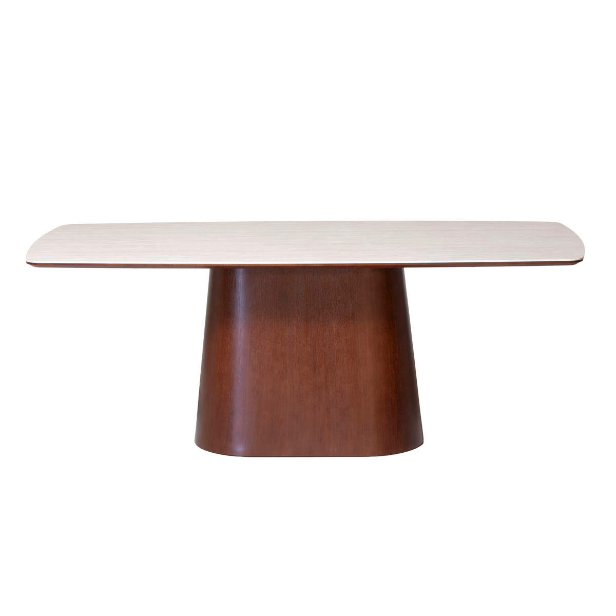 Giga Meubel Esstisch Dunkelbraun 90x76x200 cm