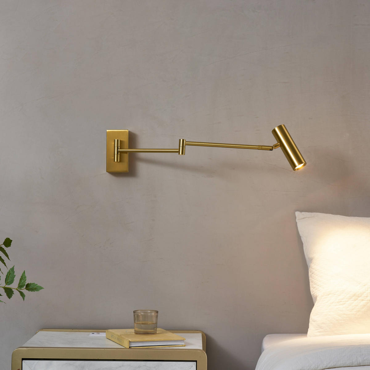 WANDLEUCHTE Rimio, Messing, 33cm - Goldfarben, Metall (33/12/33cm) - KOSILUM